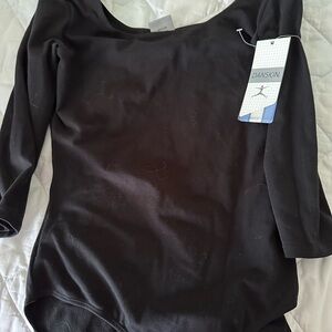 Danskin Women's Elegant Black Bodysuit